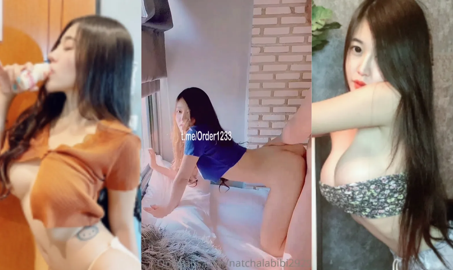 คลิปหลุด น้องnatchalabibi2931 สาวสวยน่ารักหุ่นดีนมโคตรใหญ่ เปิดคลิปมาก็จับซอยท่าหมา ร้องครางอิ๋งๆ นมเด้งๆ เย็ดสดแตกใน เสียงครางอ้อนควยจิงๆ น่าเย็ดชิบหาย